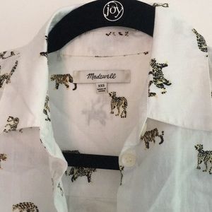 Madewell Tops - Madewell leopard print shirt xxs Madewell Tops - Madewell leopard print shirt xxs